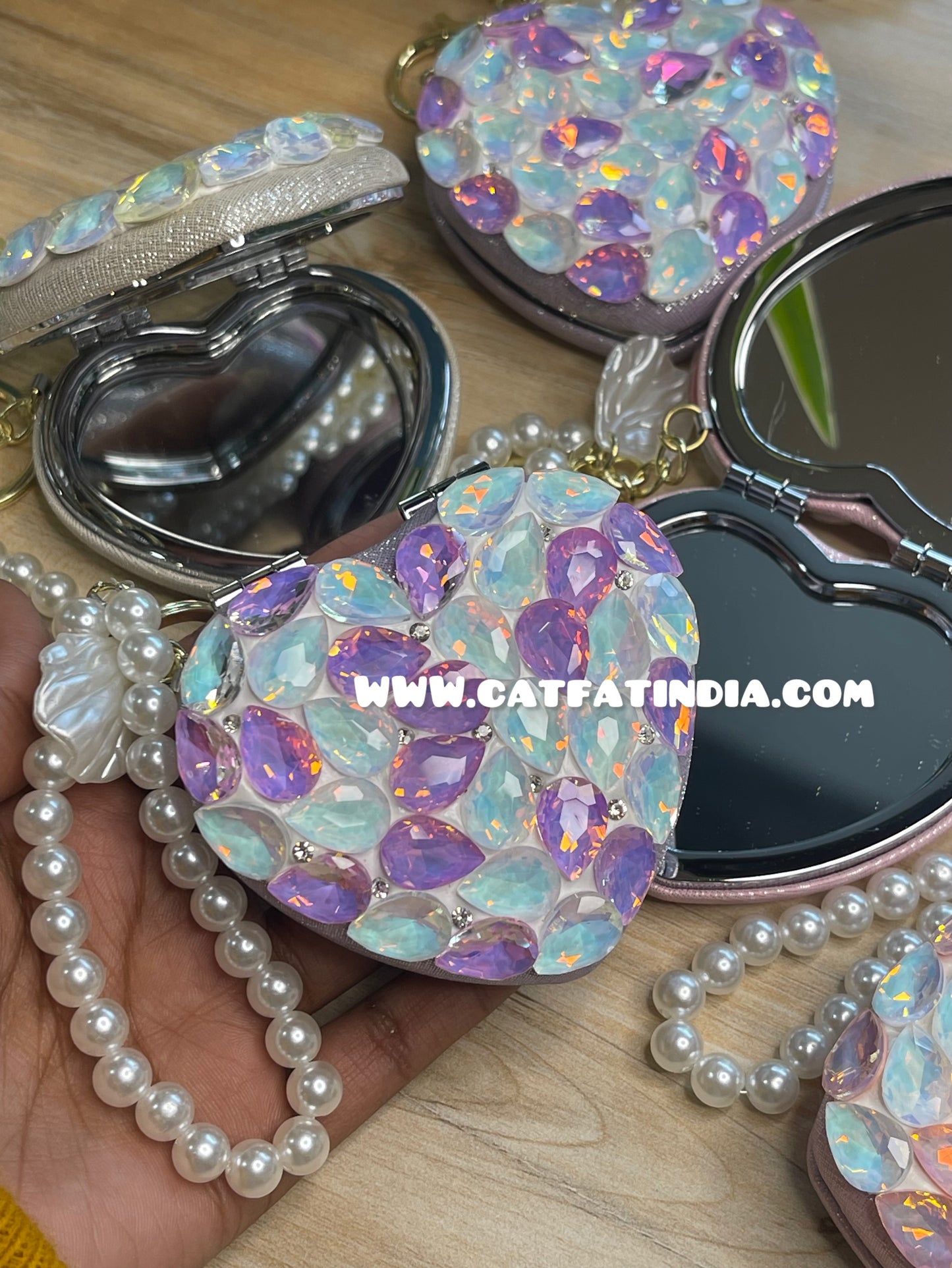 Crystal Heart Key Chains