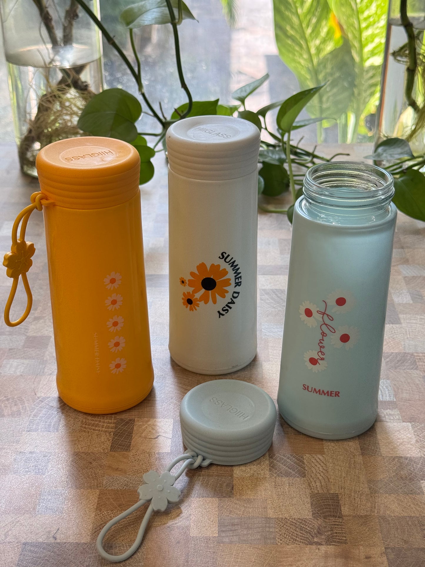 Summer Daisy Glass Bottle (400ML~)