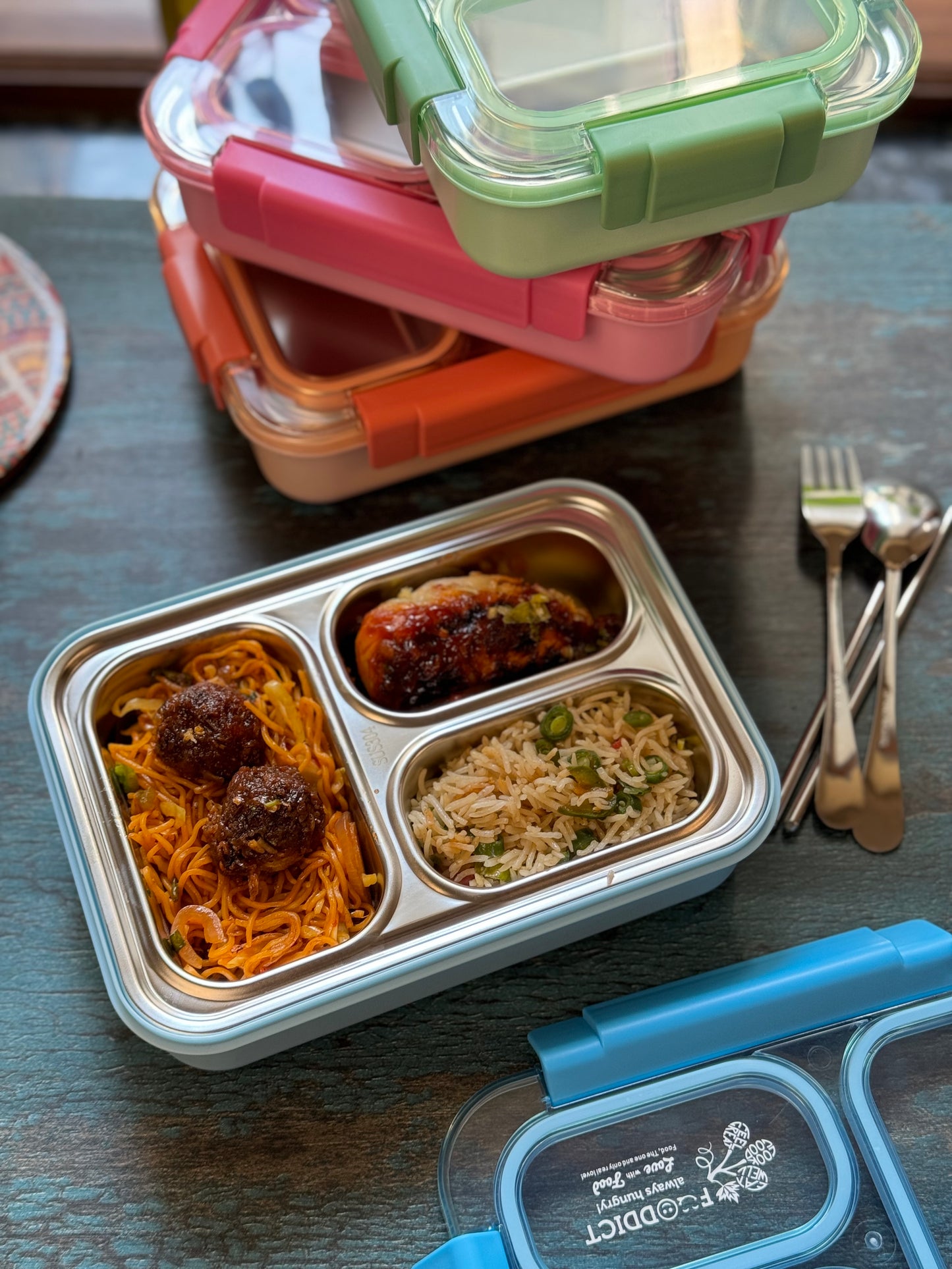 Tokyo Bento Lunch Box (Leakproof+Free Cutlery)