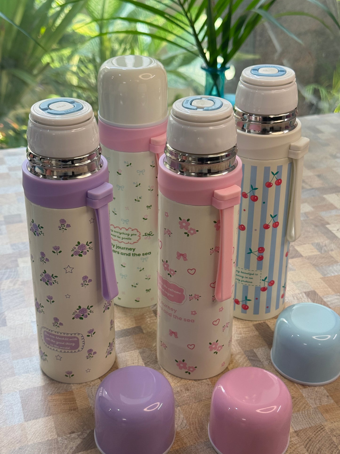 Pastel Charm Insulated Thermos Bottle