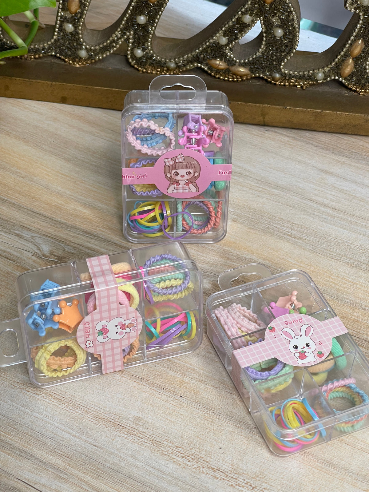 6 In 1 Pastel hair accessories Set