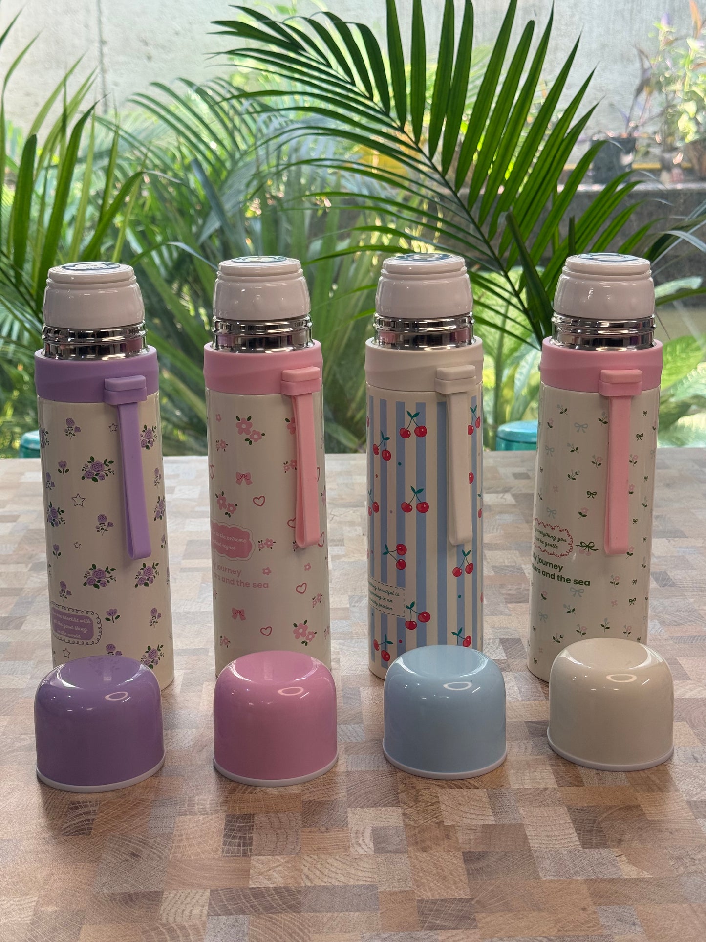 Pastel Charm Insulated Thermos Bottle