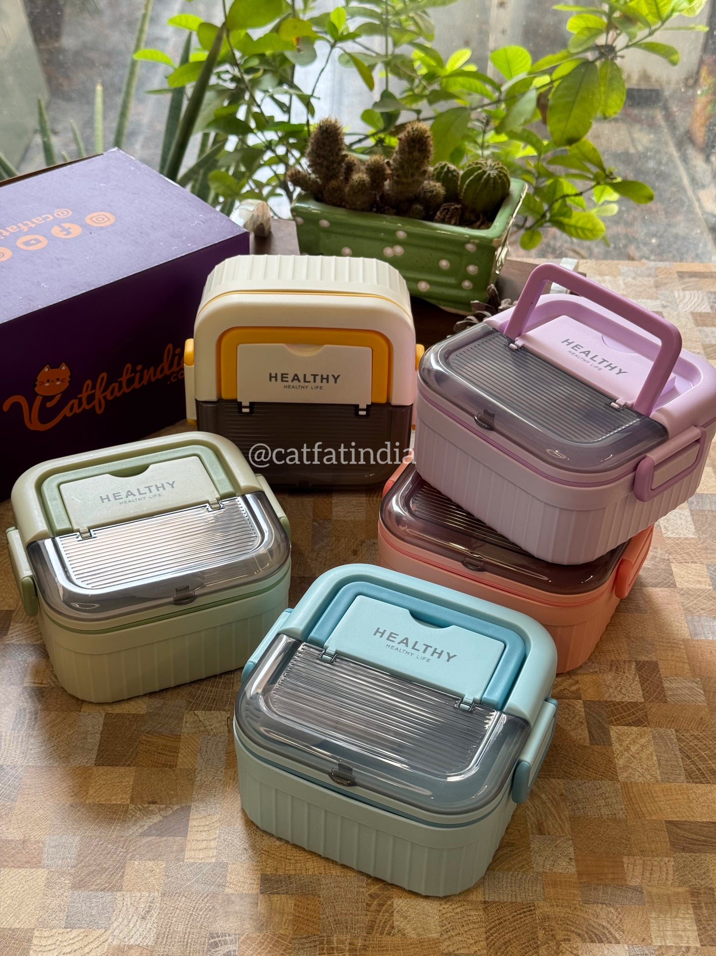 BentoBloom Square Lunch Box