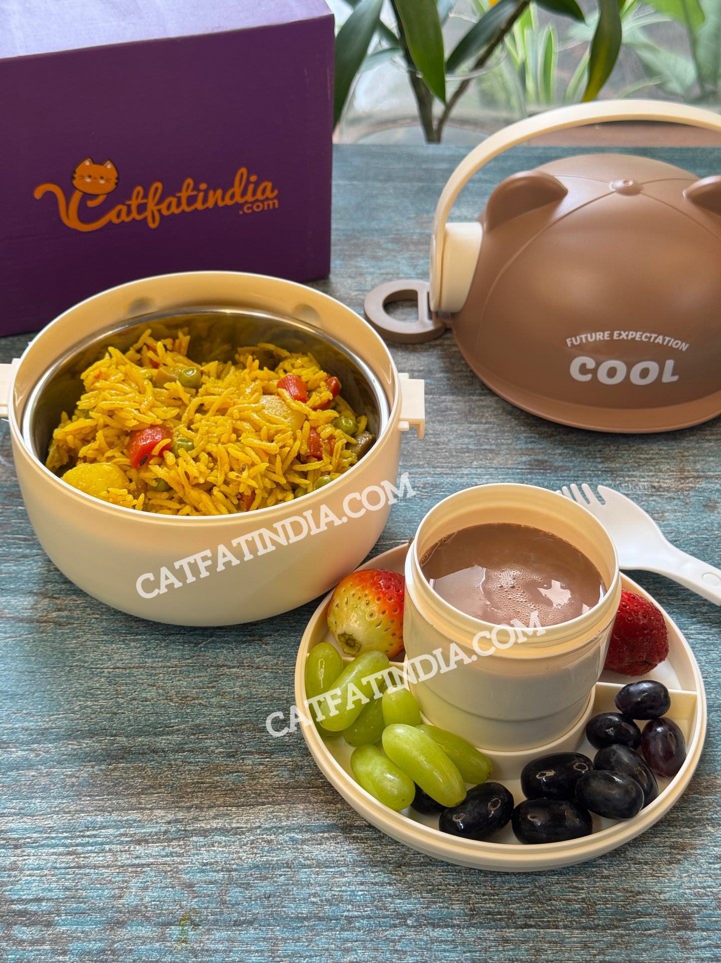 Cool Bear Stainless Steel Lunch Box (+1 FREE GIFT) 🎁