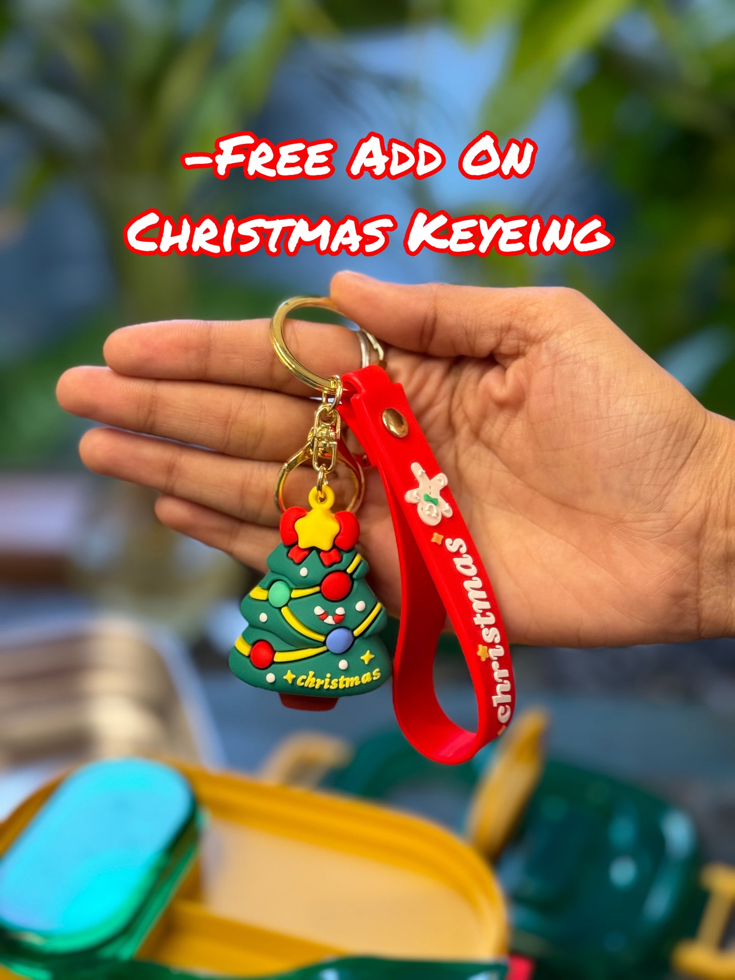 Merry Christmas Tiffin Box (Free Keyring)