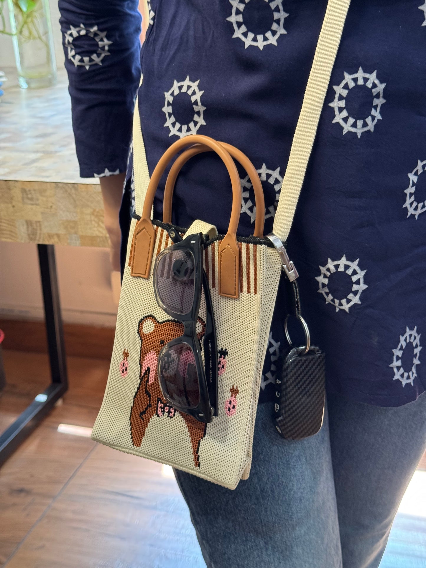 Mini Knit Sling Bag