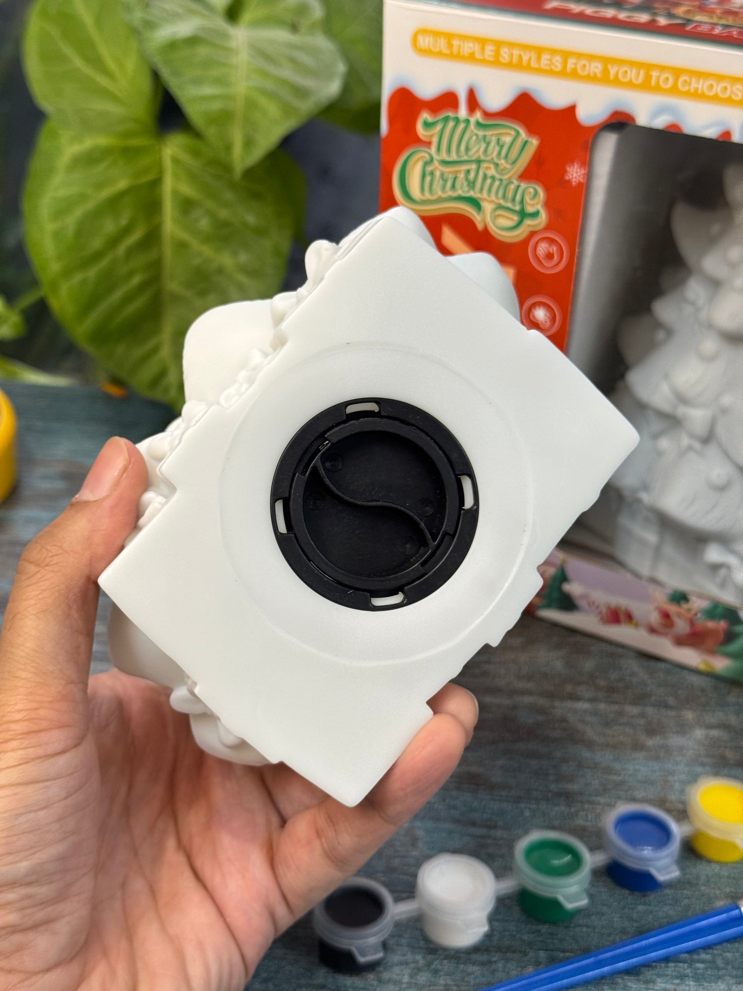 Merry Christmas DIY Ceramic Tree Craft Kit – Paintable Xmas Decor for Kids & Adults