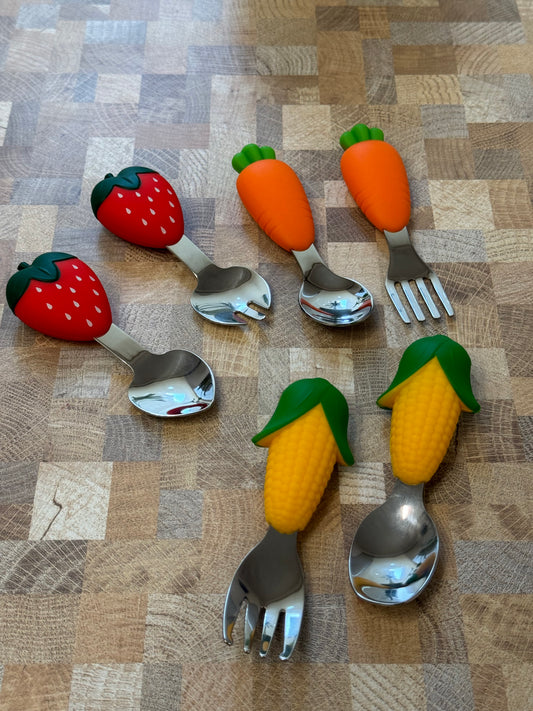 Fruits Cutlery Set (Set of 2)