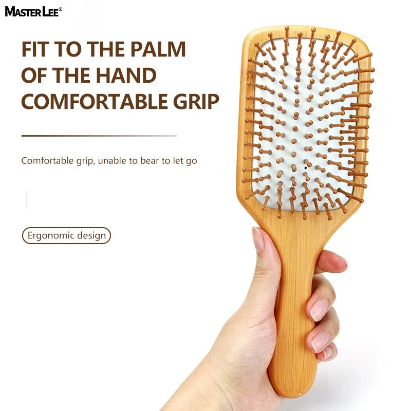 Rectangle Bamboo Bristles Comb