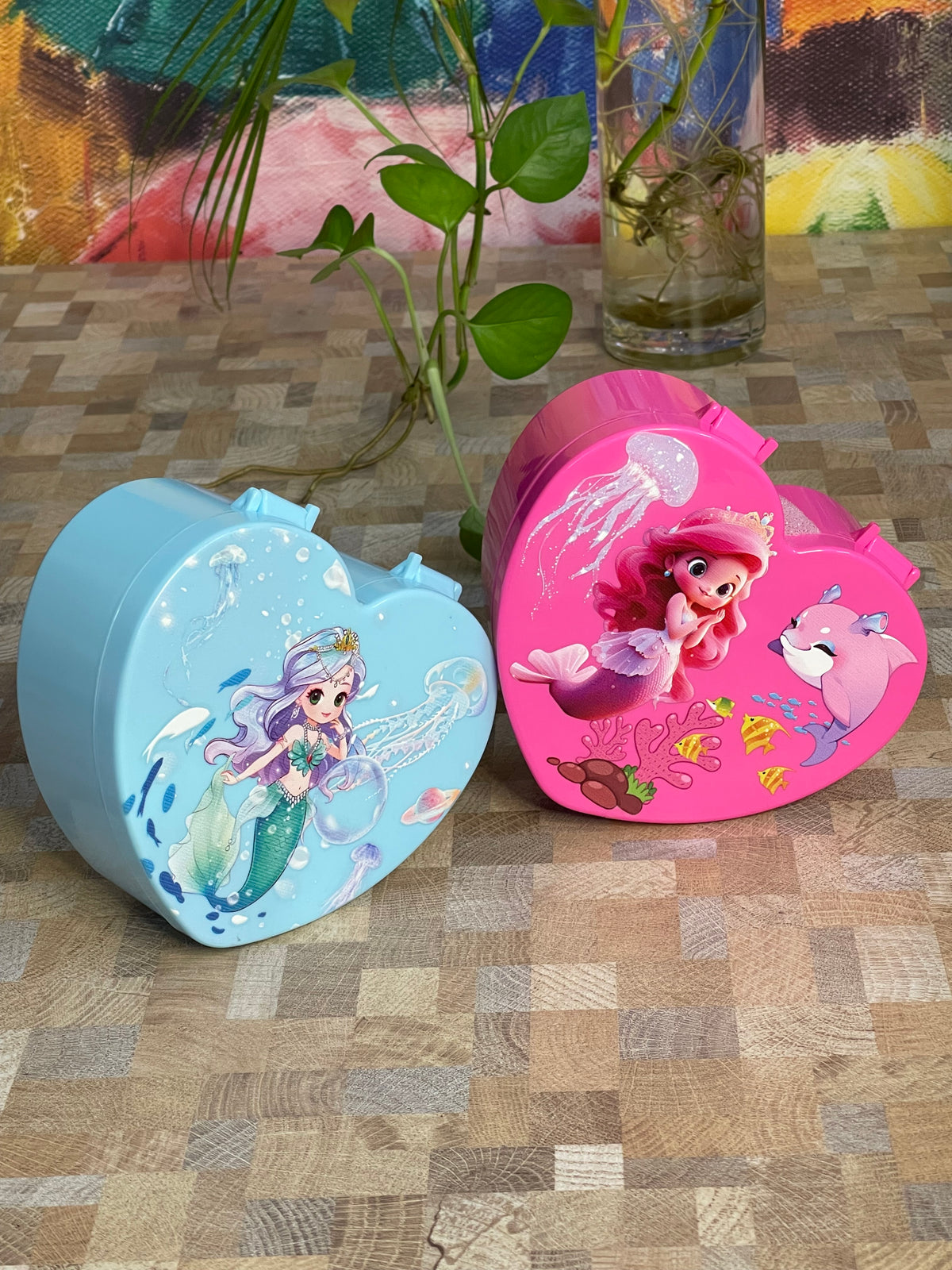 Cute Heart Vanity Box with Mirror