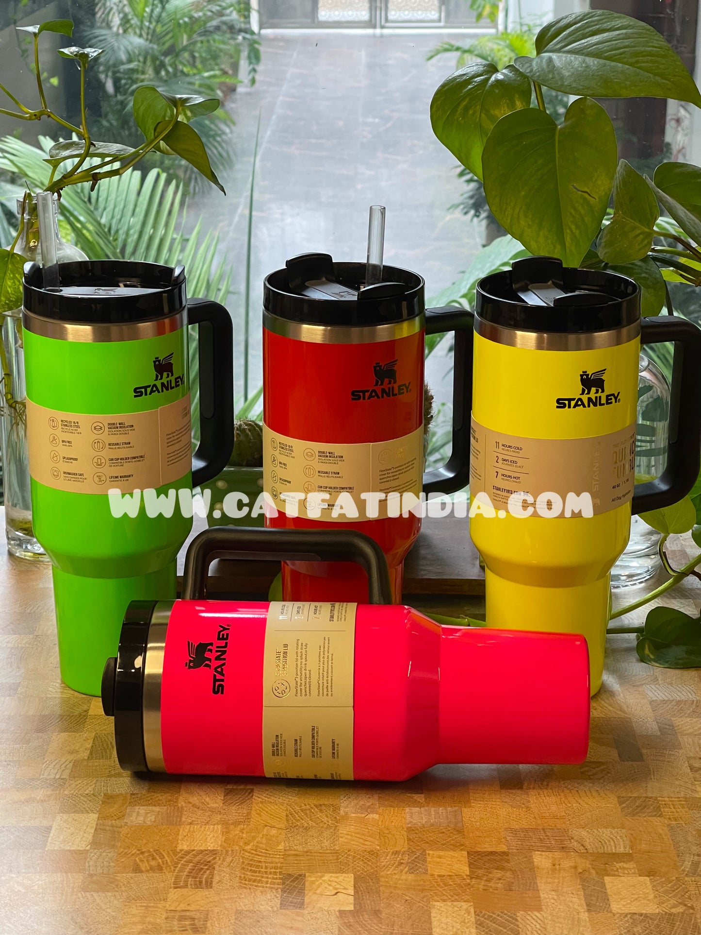 Neon Stanley Tumbler ( stainless steel )