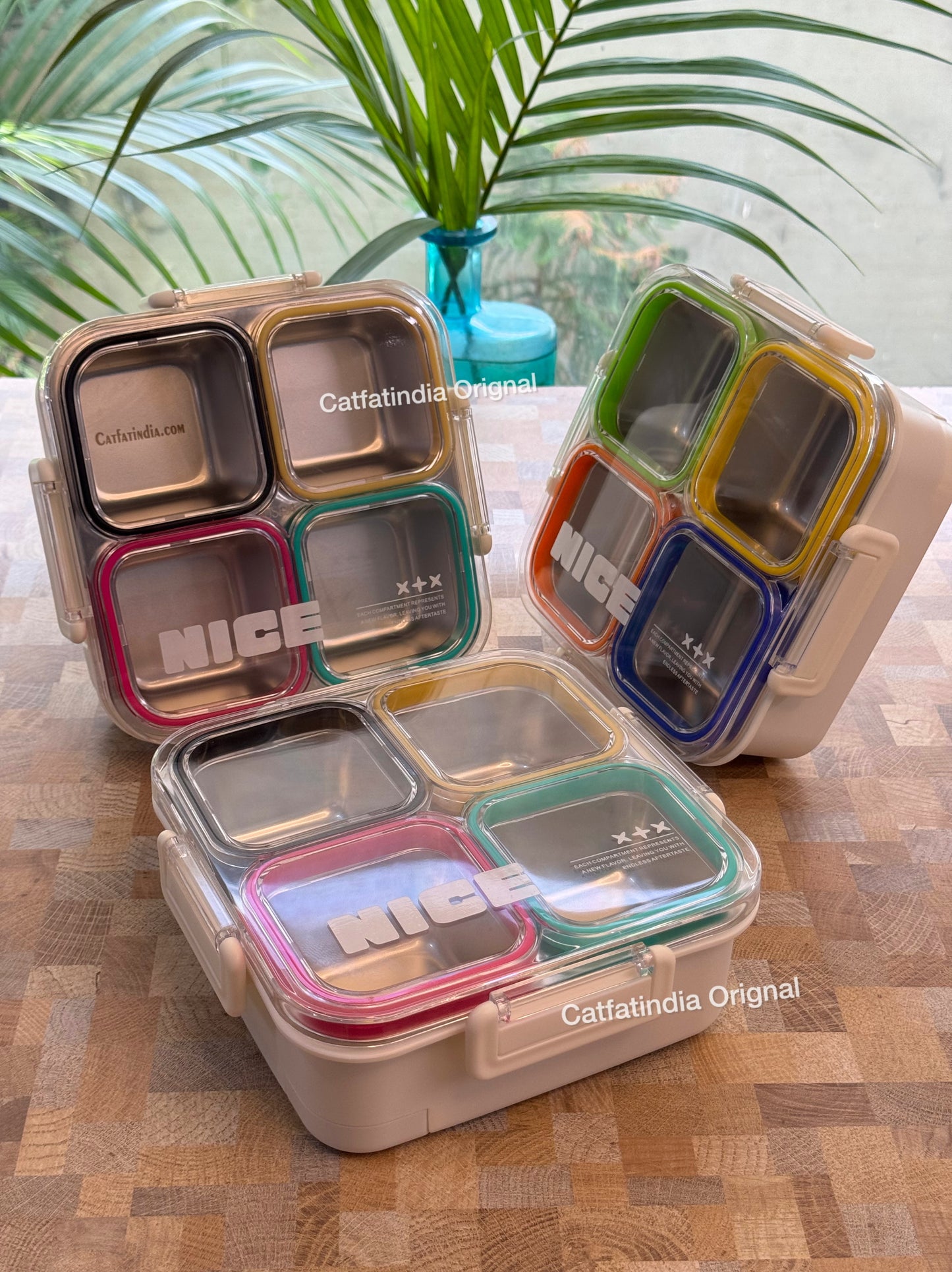 4-in-1 Rainbow Lunch Box