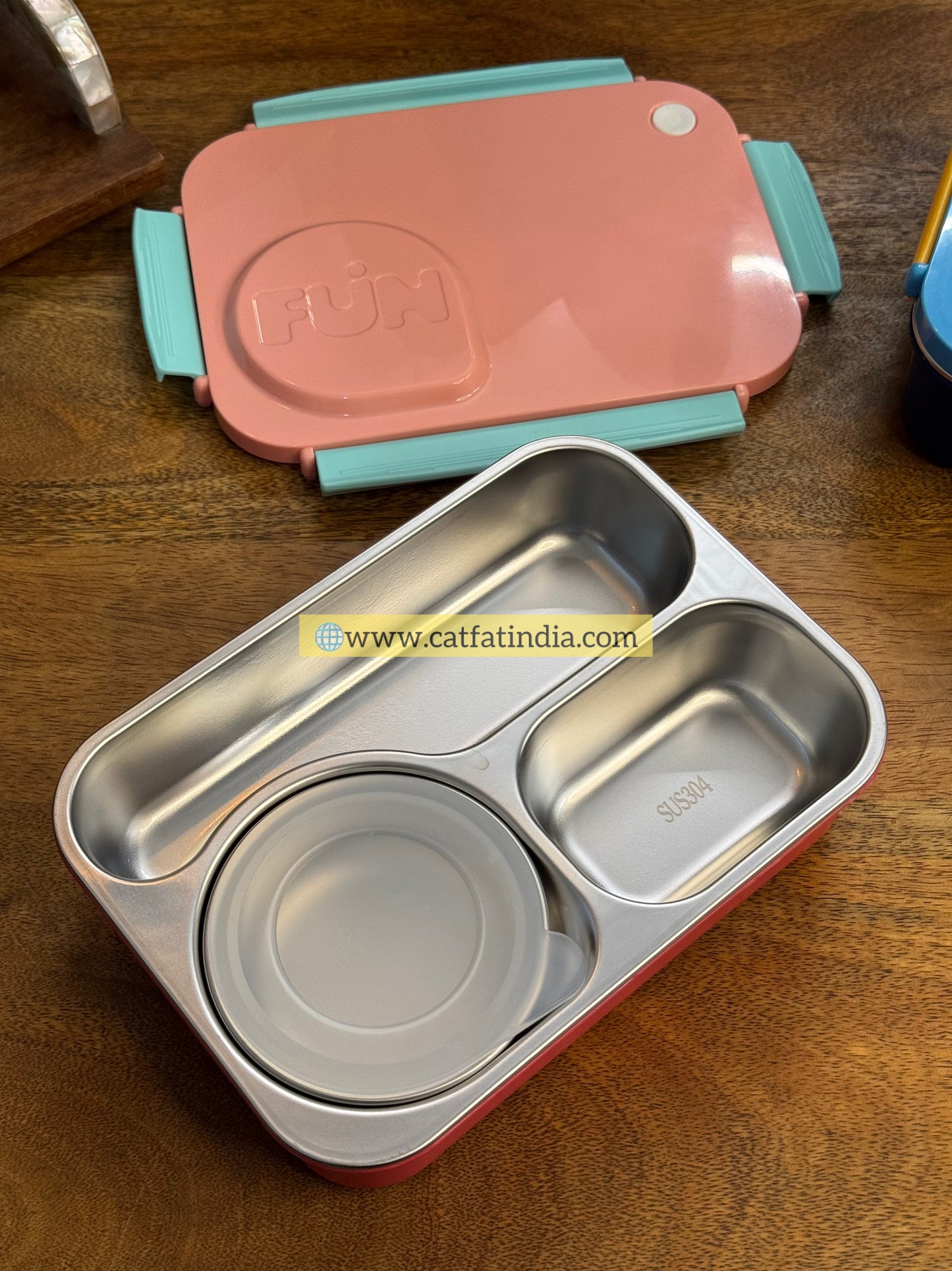 Bento Fun Lunch Box – Leak-Resistance stainless Steel Tiffin with Multi-Compartments