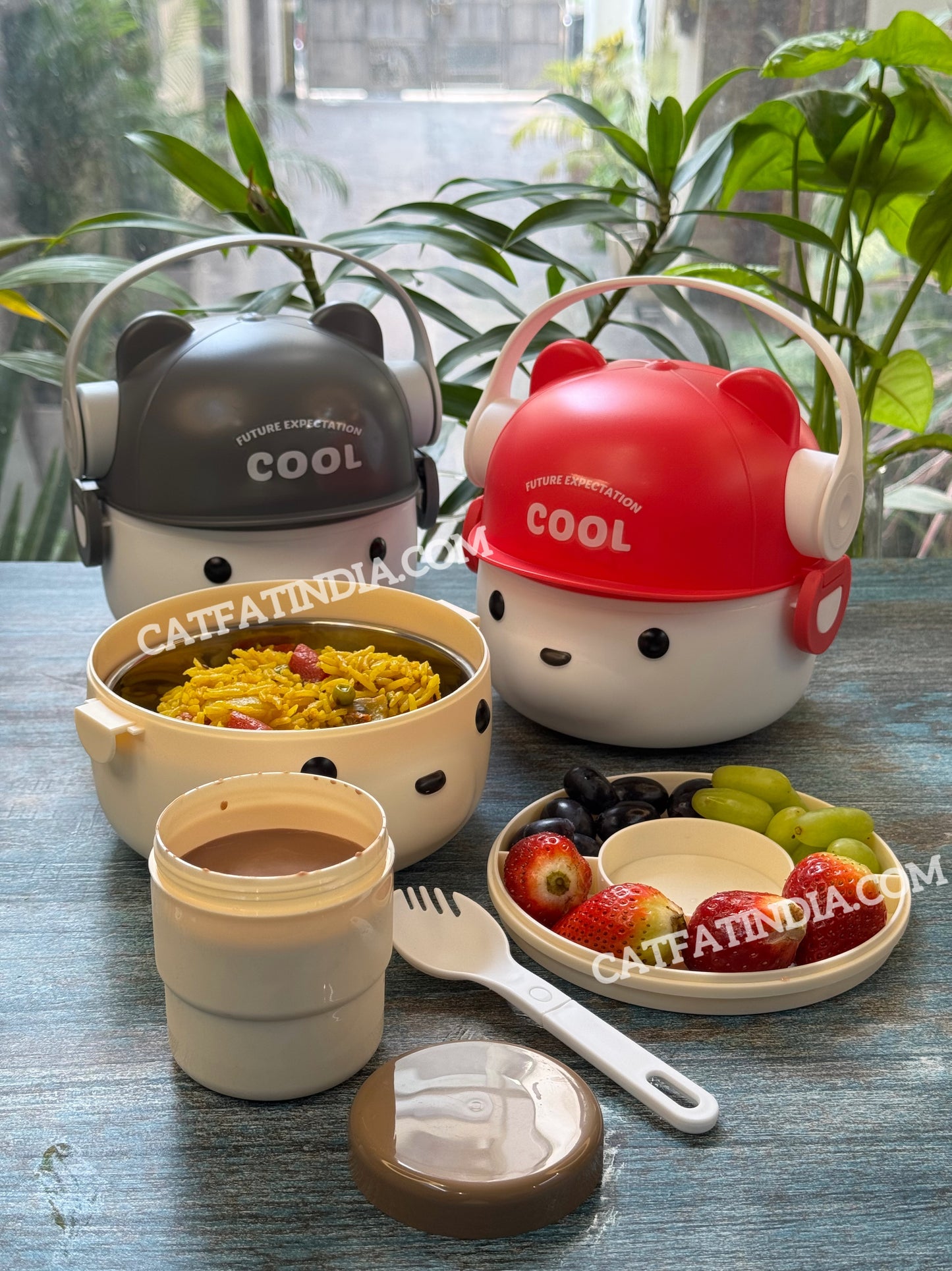 Cool Bear Stainless Steel Lunch Box (+1 FREE GIFT) 🎁