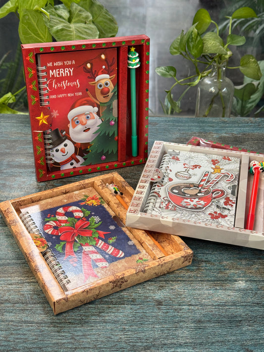 Christmas Secret Diary Gift Set with Lock & Pen – Kids Writing Kit