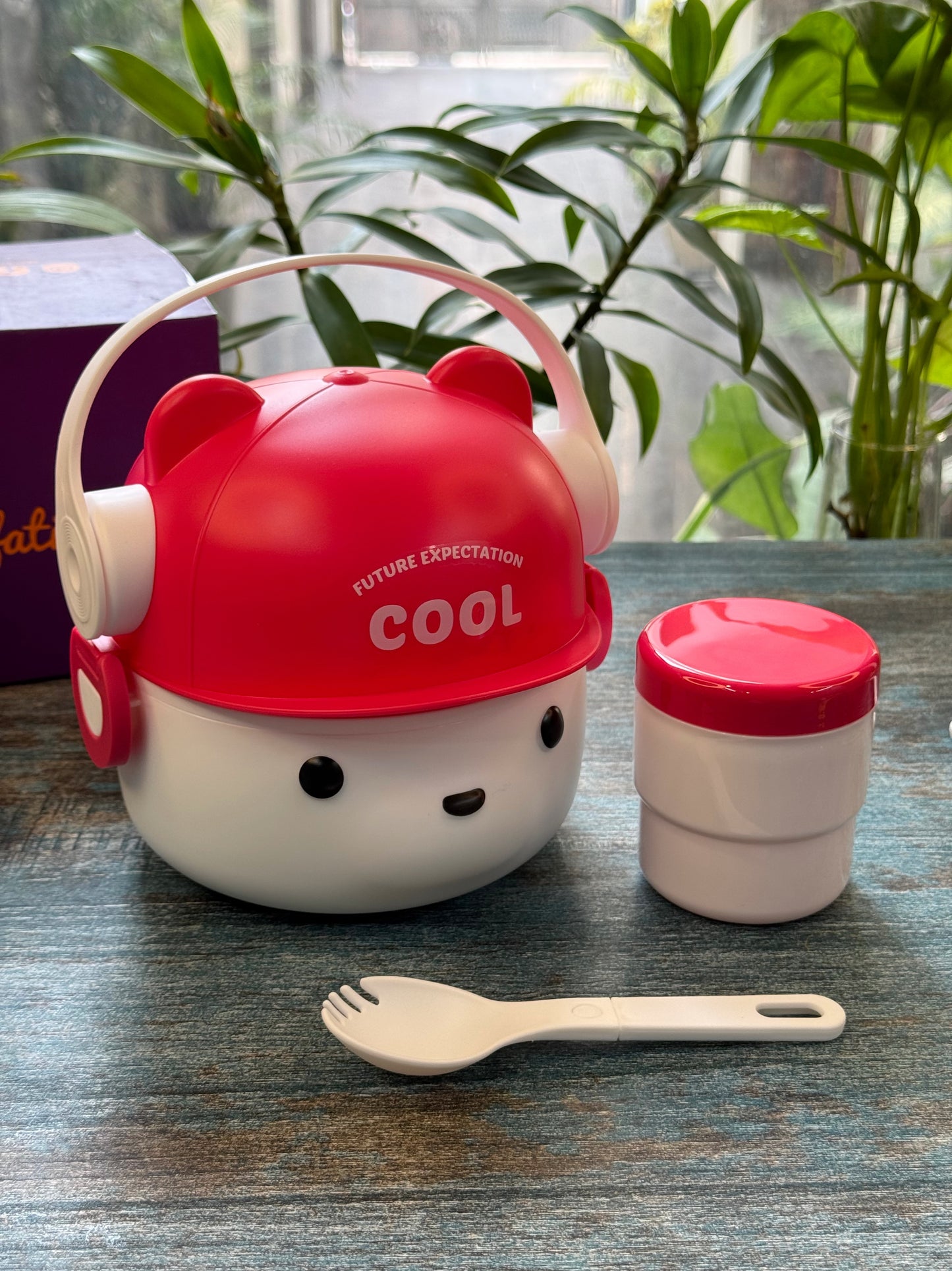 Cool Bear Stainless Steel Lunch Box (+1 FREE GIFT) 🎁