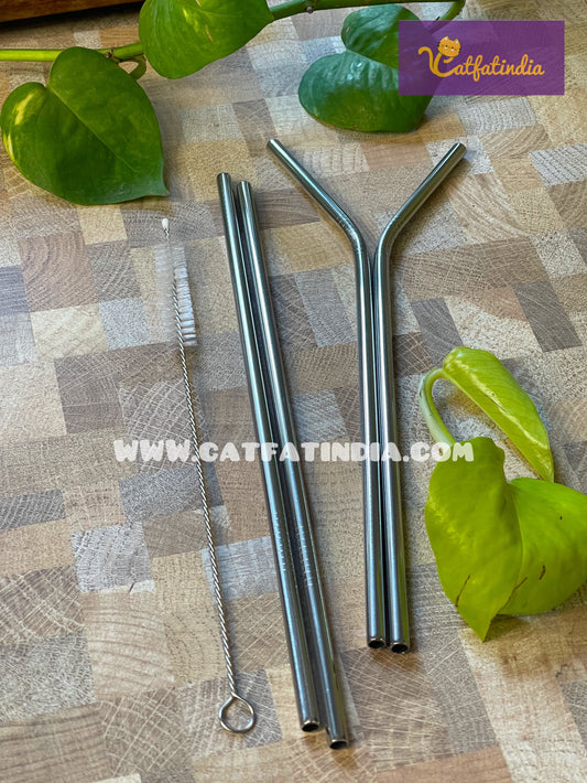 Steel straws set ( stainless steel )