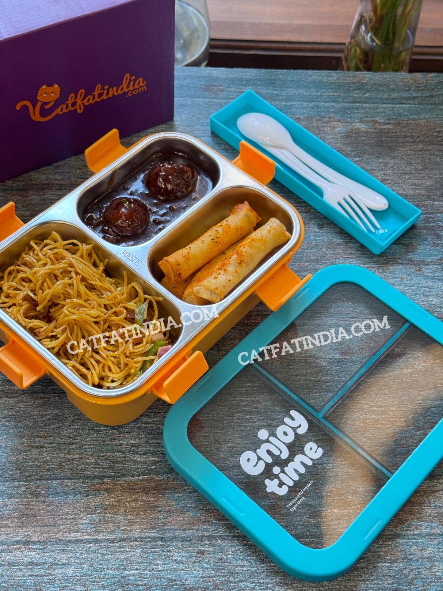 Pop Seal Bento Stainless Steel Lunch Box