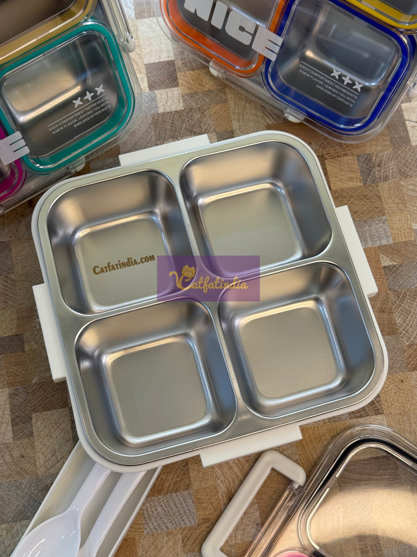4-in-1 Rainbow Lunch Box