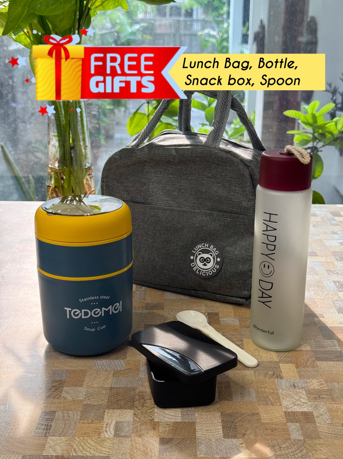 Double Trouble Bento Box (+FREE GIFTS WORTH ₹500)