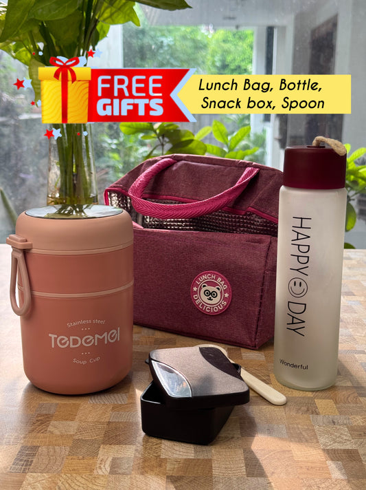 Double Trouble Bento Box (+FREE GIFTS WORTH ₹500)