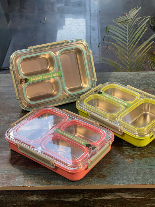 Dining Bento Box 100% Leak Proof 3 Compartments