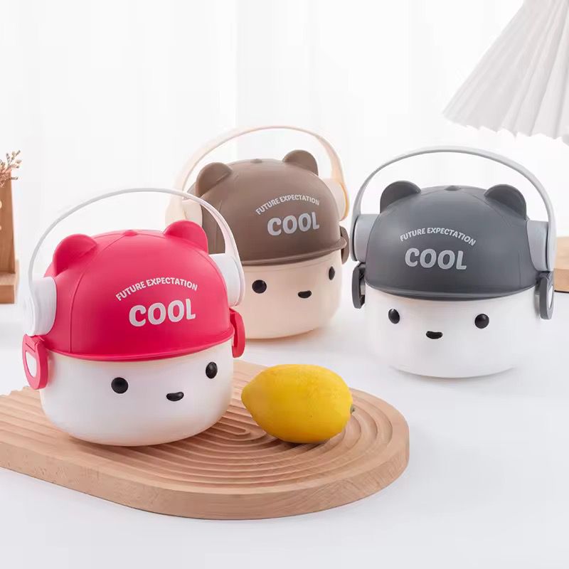 Cool Bear Stainless Steel Lunch Box (+1 FREE GIFT) 🎁