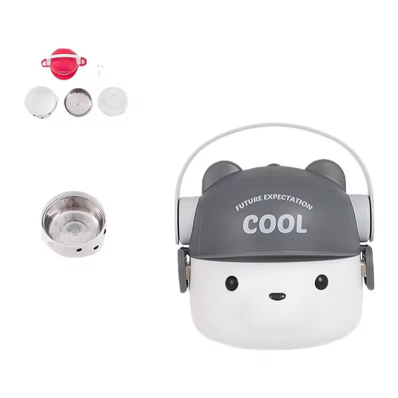 Cool Bear Stainless Steel Lunch Box (+1 FREE GIFT) 🎁