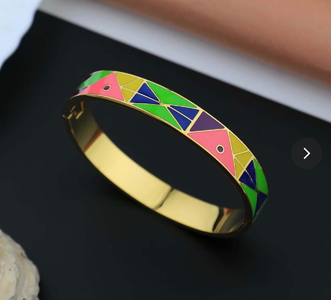 Colorful Geometric Enamel Kada