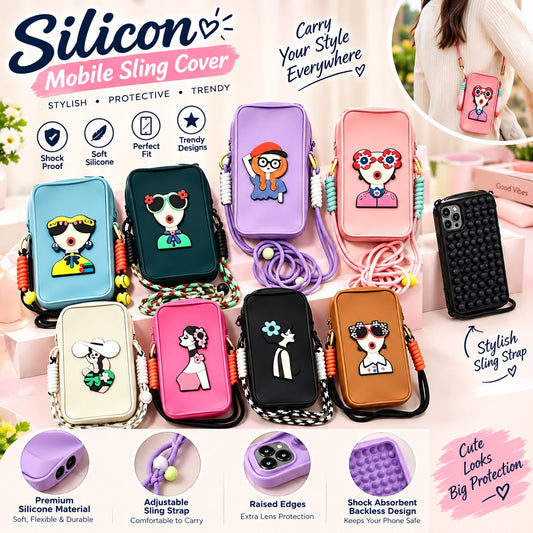 3D Cartoon Phone Sling Case